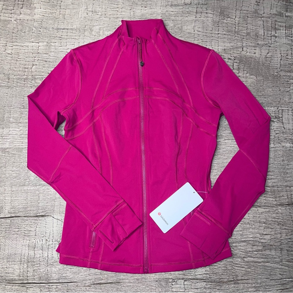 Lululemon Define Jacket Nulux WLDB Wild Berry Size 8 Worn once